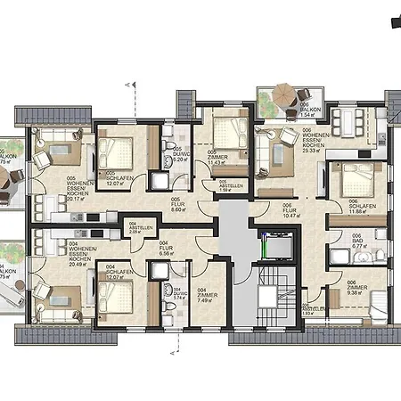 Haus Muschelsucher, Birkenstrasse 7a, App 6 *